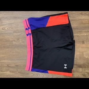 Black volleyball shorts w/ colors - Under armour